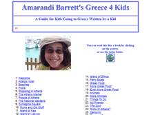 Tablet Screenshot of greece4kids.com